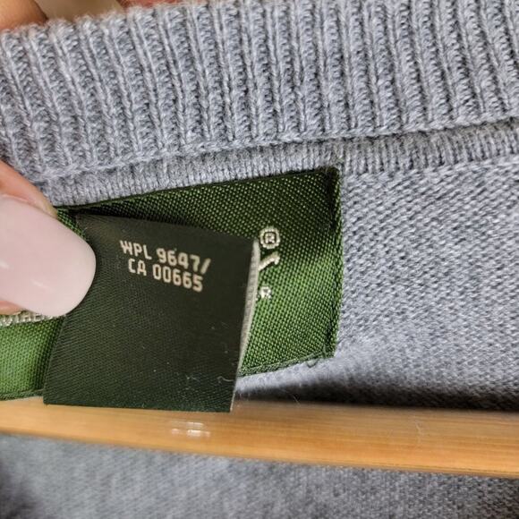 Eddie Bauer Mens Cotton Cashmere Pullover Sweater size Tall XL XLT V-Neck - Picture 8 of 11